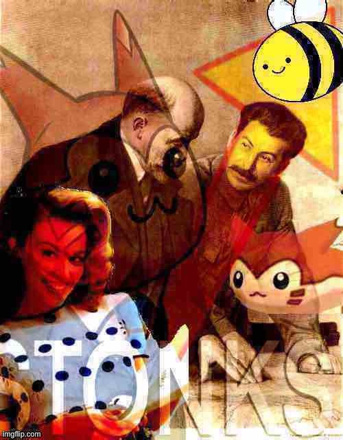 For the making of 5-year plan for achieve maximum stream economy, vote Beez/Kami | image tagged in beez/kami propaganda furret deep-fried | made w/ Imgflip meme maker