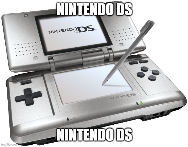 Nintendo DS | NINTENDO DS; NINTENDO DS | image tagged in nintendo ds,memes | made w/ Imgflip meme maker