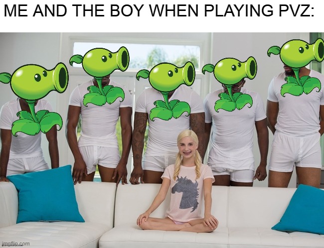 true | ME AND THE BOY WHEN PLAYING PVZ: | image tagged in piper perri,game | made w/ Imgflip meme maker