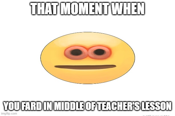 THAT MOMENT WHEN; YOU FARD IN MIDDLE OF TEACHER'S LESSON | image tagged in coronavirus | made w/ Imgflip meme maker