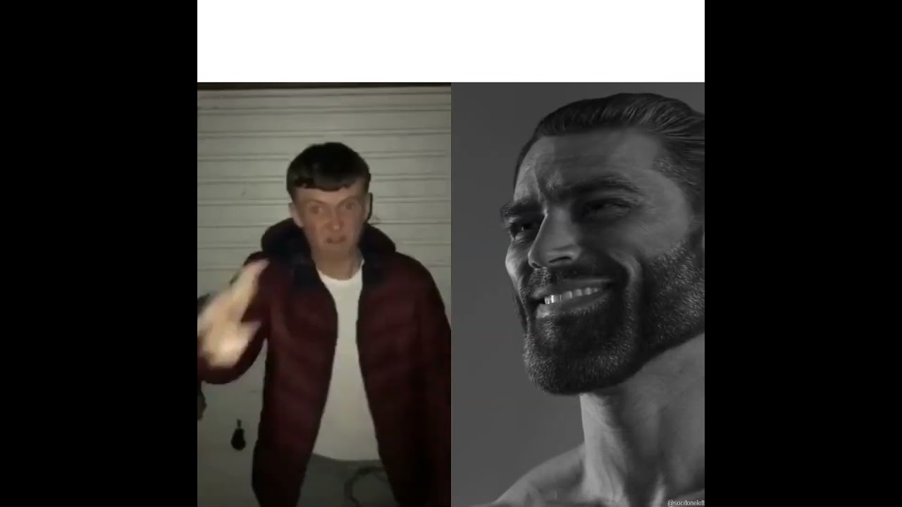 Chad Vs Virgin Blank Meme Template