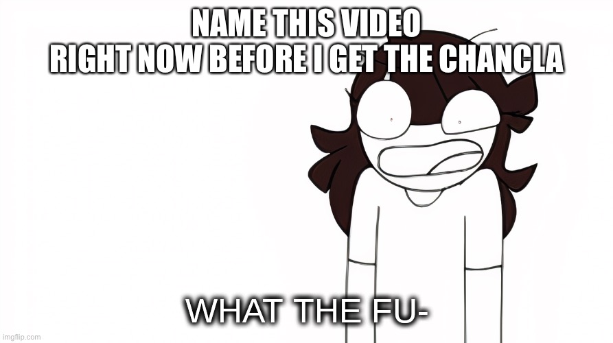 NOW |  NAME THIS VIDEO
RIGHT NOW BEFORE I GET THE CHANCLA | image tagged in jaiden animations what the fu- | made w/ Imgflip meme maker