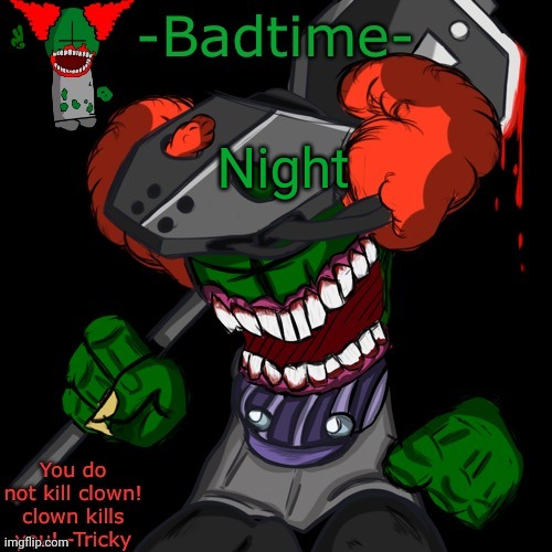 Tiky vs sanford | Night | image tagged in haaaaaannnkkkk | made w/ Imgflip meme maker