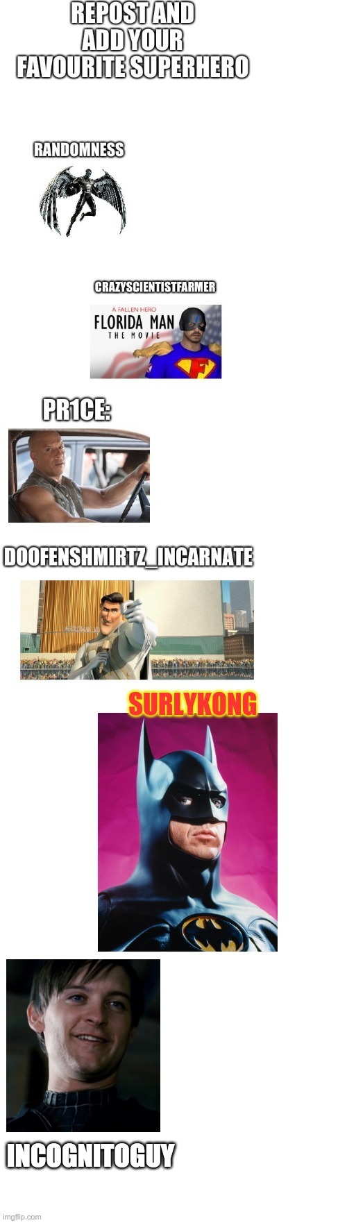 Tobey Maguire Spiderman = best Spiderman | INCOGNITOGUY | image tagged in blank white template | made w/ Imgflip meme maker