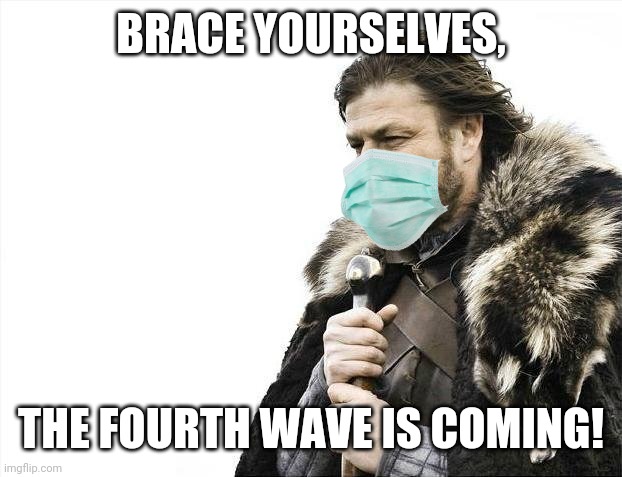 Brace Yourselves X is Coming | BRACE YOURSELVES, THE FOURTH WAVE IS COMING! | image tagged in memes,brace yourselves x is coming,coronavirus,covid-19,fourth wave | made w/ Imgflip meme maker