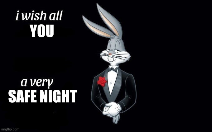 I wish all x a very y | YOU SAFE NIGHT | image tagged in i wish all x a very y | made w/ Imgflip meme maker