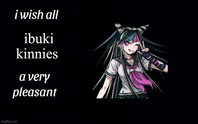 I thought that no punchline was in character lol | ibuki kinnies | image tagged in i wish all the x a very pleasant evening | made w/ Imgflip meme maker