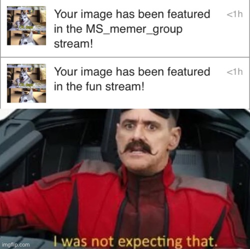 FUN STREAM APPROVAL QUICKER THEN MSMG?!?!! | image tagged in i was not expecting that | made w/ Imgflip meme maker
