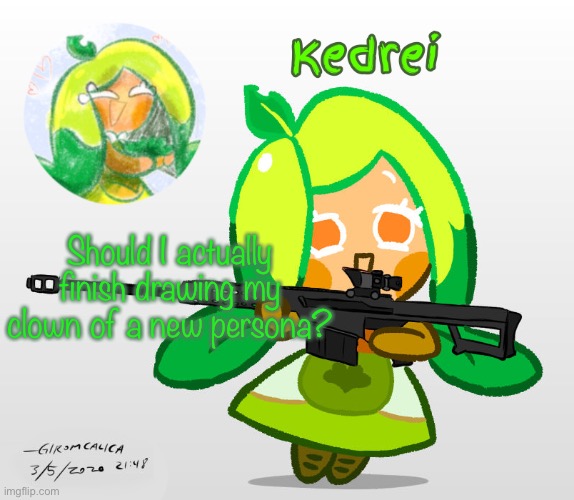 M | Should I actually finish drawing my clown of a new persona? | image tagged in m | made w/ Imgflip meme maker