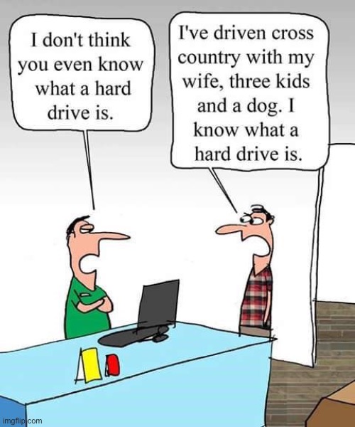 you just proved your ignorance XD | image tagged in comics/cartoons,funny,hard drive,boomer,technology | made w/ Imgflip meme maker