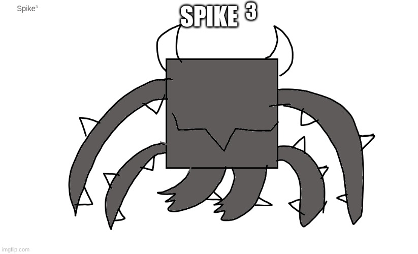 spike cubed | 3; SPIKE | image tagged in spike cubed | made w/ Imgflip meme maker