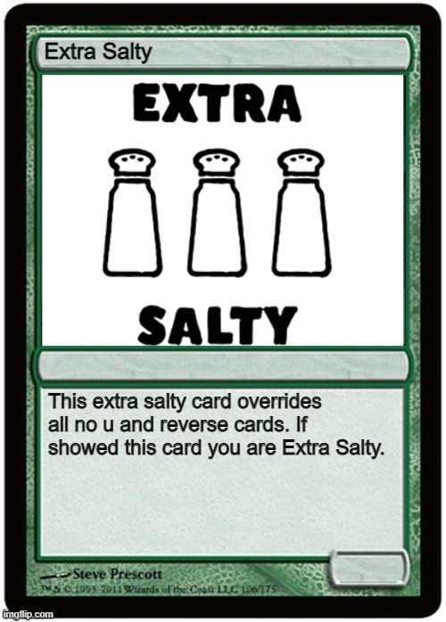 new card | image tagged in extra salti card | made w/ Imgflip meme maker