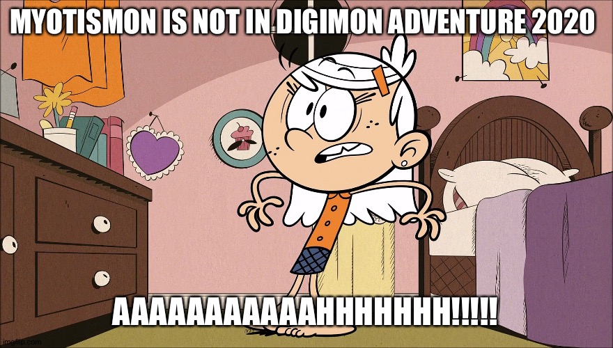 Linka's upset about Myotismon not being in Digimon adventure 2020 | MYOTISMON IS NOT IN DIGIMON ADVENTURE 2020; AAAAAAAAAAAHHHHHHH!!!!! | image tagged in linka's upset about | made w/ Imgflip meme maker