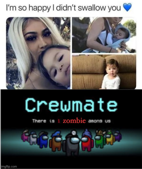 this is a random twitter post- | zombie | image tagged in among us there is 1 _________,zombie,mom,wtf,twitter | made w/ Imgflip meme maker