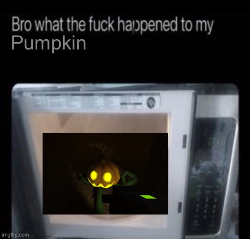 Help guys | Pumpkin | image tagged in bro what the frick happened to my blank | made w/ Imgflip meme maker