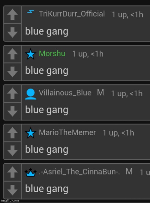 blue gang | made w/ Imgflip meme maker