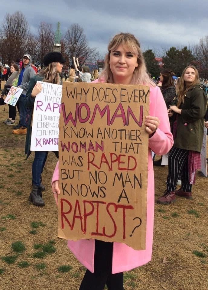 No man knows a rapist Blank Meme Template