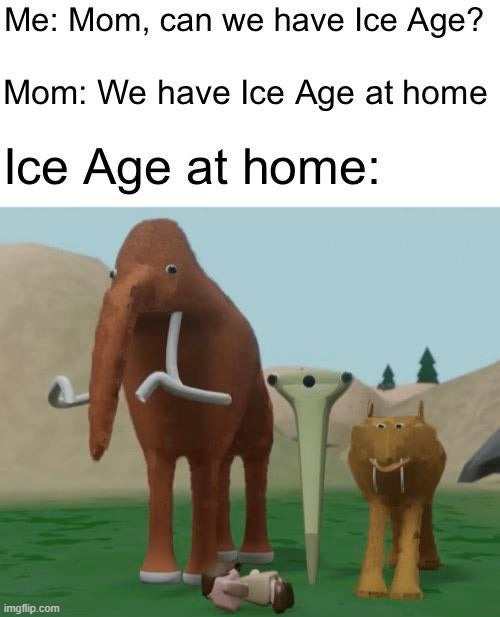 the video this is from is by a youtuber called surreal entertainment. check it out! | image tagged in ice age | made w/ Imgflip meme maker