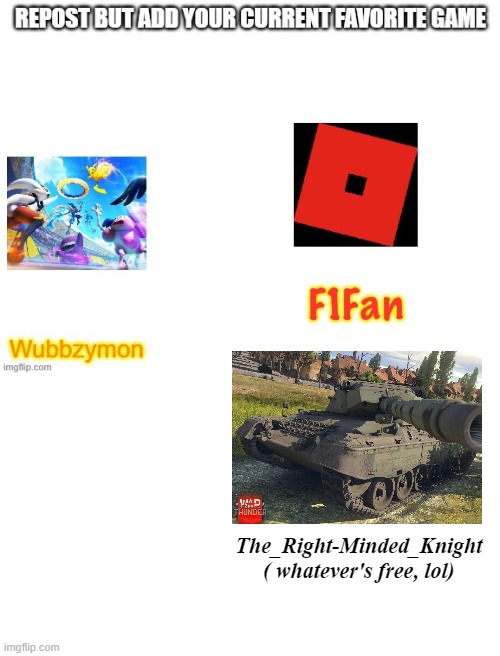 I would say Enlisted to but my PC is a potato | The_Right-Minded_Knight ( whatever's free, lol) | made w/ Imgflip meme maker