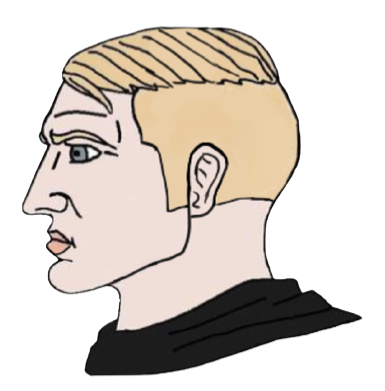 High Quality Yes Chad transparent Blank Meme Template