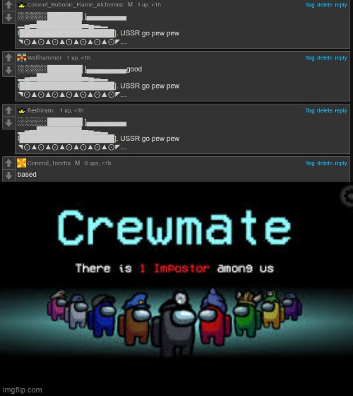 image tagged in there is 1 imposter among us | made w/ Imgflip meme maker