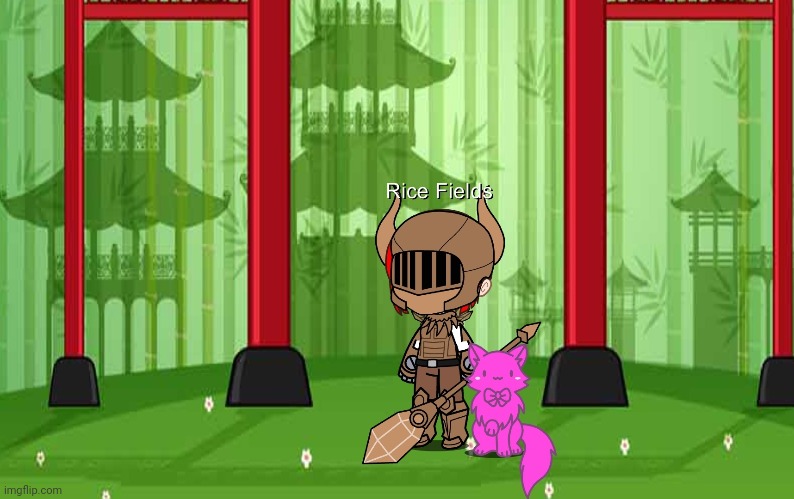 Meet Rice fields, my monster hunter character now in gacha | made w/ Imgflip meme maker