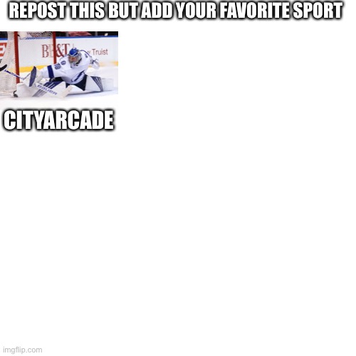 Blank Transparent Square Meme | REPOST THIS BUT ADD YOUR FAVORITE SPORT; CITYARCADE | image tagged in memes,blank transparent square | made w/ Imgflip meme maker