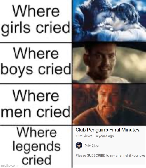 i know this is kinda outdated but still I've watched this video so many times for the past few years. | image tagged in where legends cried | made w/ Imgflip meme maker