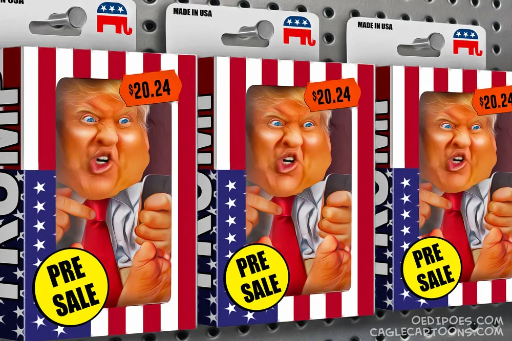High Quality Crazy Angry Trump Doll -2024 Blank Meme Template