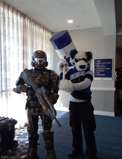 Gamer vs a furry with hammer | made w/ Imgflip meme maker