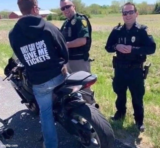 lmao | image tagged in gay,cops,bikes,lgbtq,pride | made w/ Imgflip meme maker