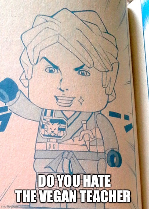 yes | DO YOU HATE THE VEGAN TEACHER | image tagged in jojo lloyd | made w/ Imgflip meme maker