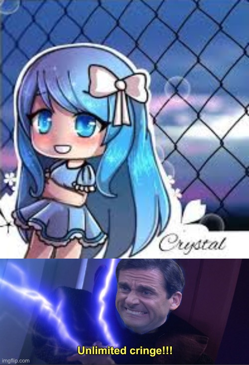 image tagged in gacha life,unlimited cringe | made w/ Imgflip meme maker