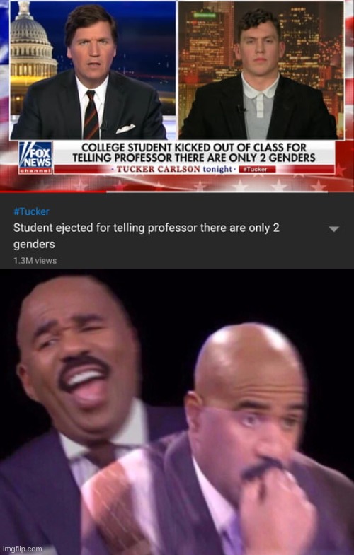 image tagged in steve harvey laughing serious | made w/ Imgflip meme maker