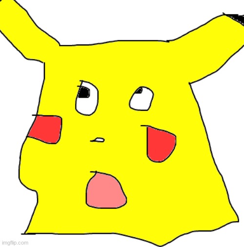 ugly pikachu | image tagged in ugly pikachu | made w/ Imgflip meme maker