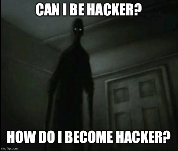 How do become hacker | CAN I BE HACKER? HOW DO I BECOME HACKER? | image tagged in hackerman | made w/ Imgflip meme maker