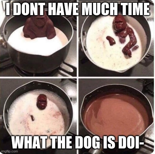 listen kid i dont have much time left | I DONT HAVE MUCH TIME WHAT THE DOG IS DOI- | image tagged in listen kid i dont have much time left | made w/ Imgflip meme maker