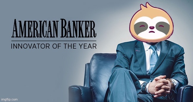 Sloth banker Blank Meme Template