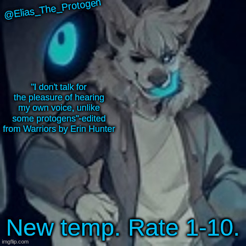 Elias_The_Protogen furry sans pt. 2 temp | New temp. Rate 1-10. | image tagged in elias_the_protogen furry sans pt 2 temp | made w/ Imgflip meme maker