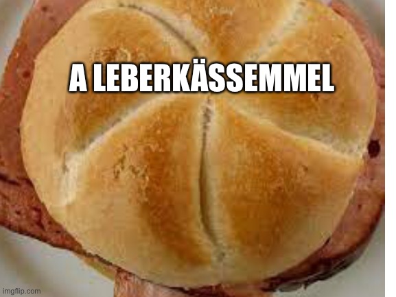 leberkässemmel! | A LEBERKÄSSEMMEL | image tagged in food | made w/ Imgflip meme maker