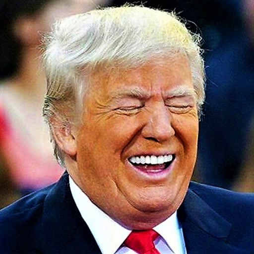 High Quality Trump laughing histerically Blank Meme Template