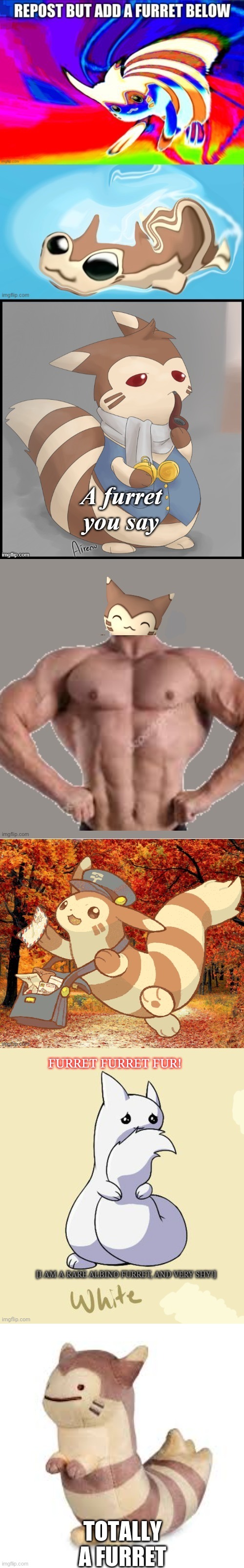 mmmmmm furret | TOTALLY A FURRET | made w/ Imgflip meme maker