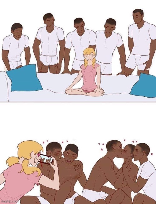 Gangbang girl with a twist | image tagged in gangbang girl with a twist | made w/ Imgflip meme maker