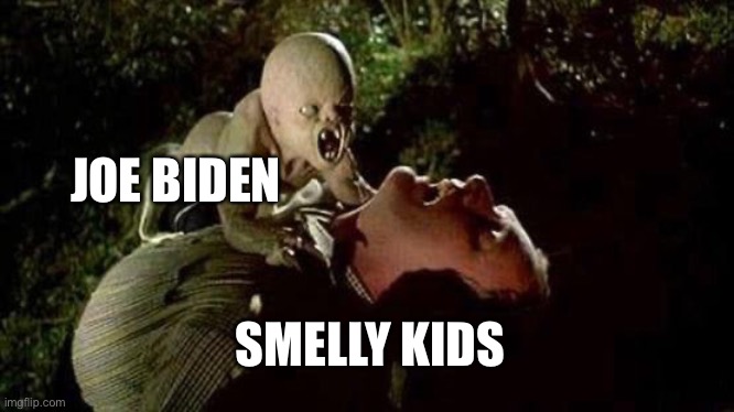 JOE BIDEN; SMELLY KIDS | image tagged in joe biden | made w/ Imgflip meme maker