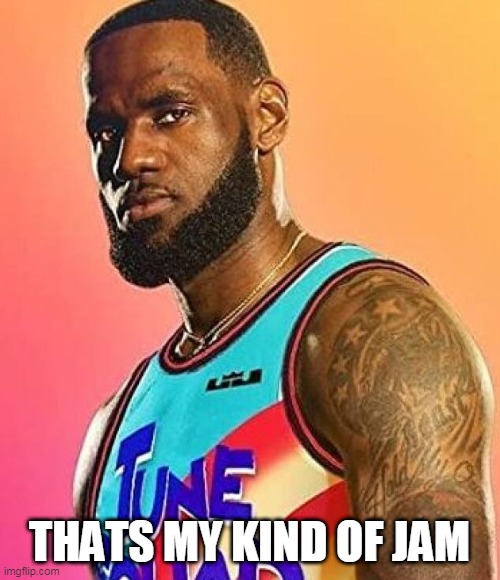 lebron james hates video games | THATS MY KIND OF JAM | image tagged in lebron james hates video games | made w/ Imgflip meme maker