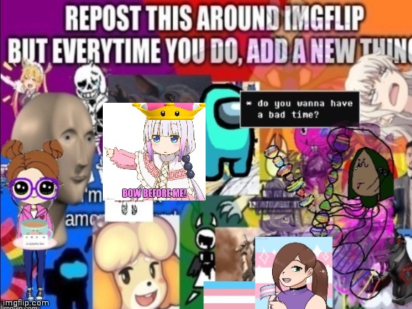 I added Kanna queen of the furrets | image tagged in funny | made w/ Imgflip meme maker