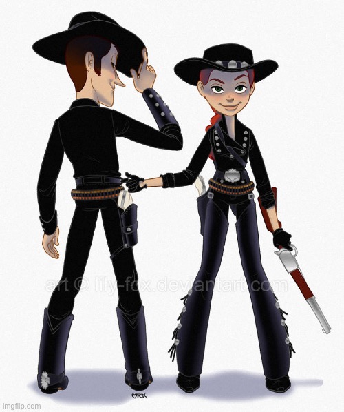 Slightly emo Woody and Jessie | made w/ Imgflip meme maker