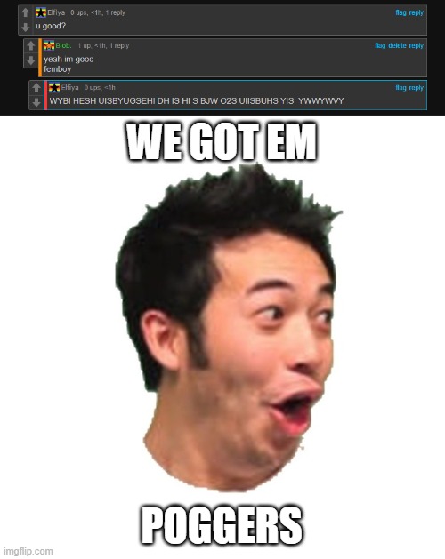 WE GOT EM; POGGERS | image tagged in poggers | made w/ Imgflip meme maker