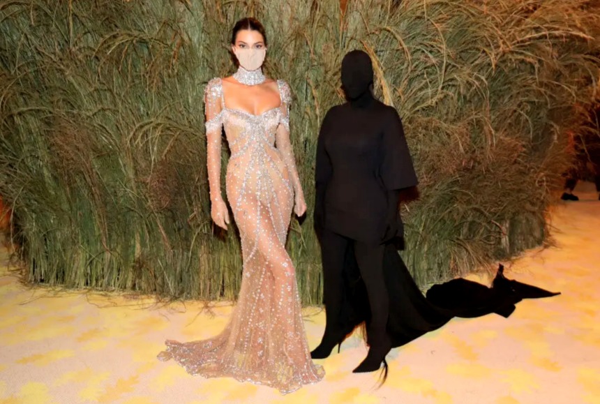 Kim and Kendall Met Gala Blank Meme Template