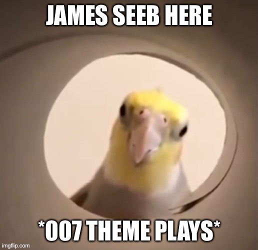 james seeb | image tagged in 007,seeb,james bond | made w/ Imgflip meme maker